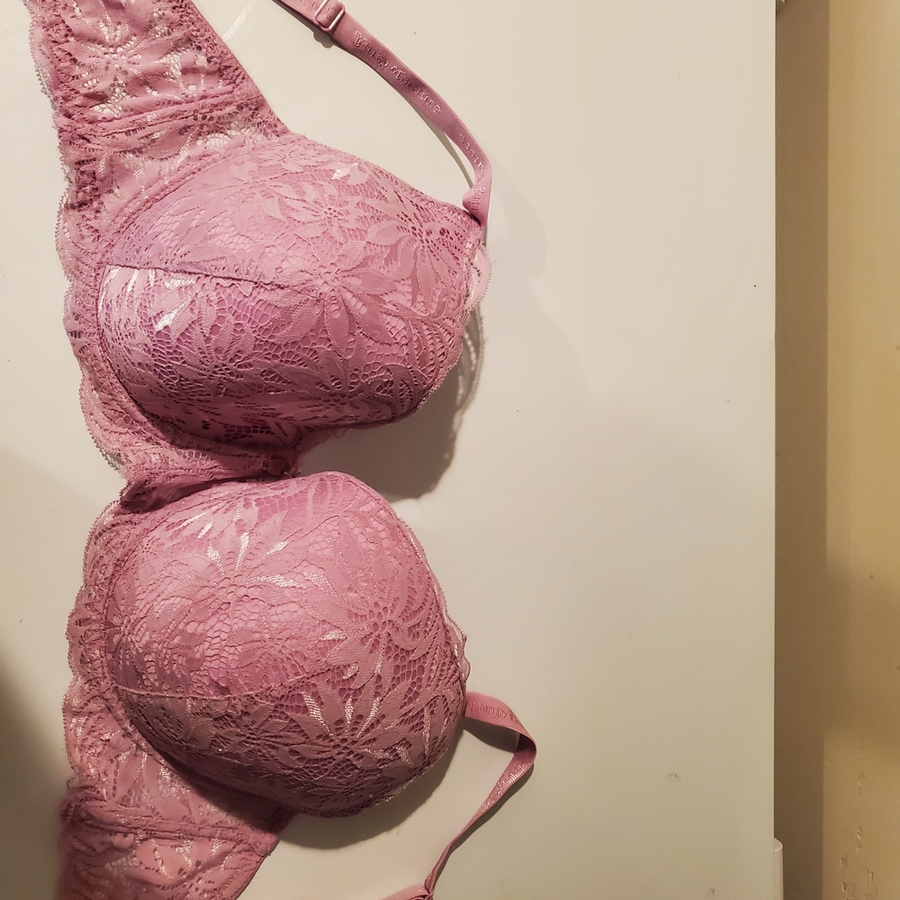 Juicy Couture Pink Lace Push-Up Bra